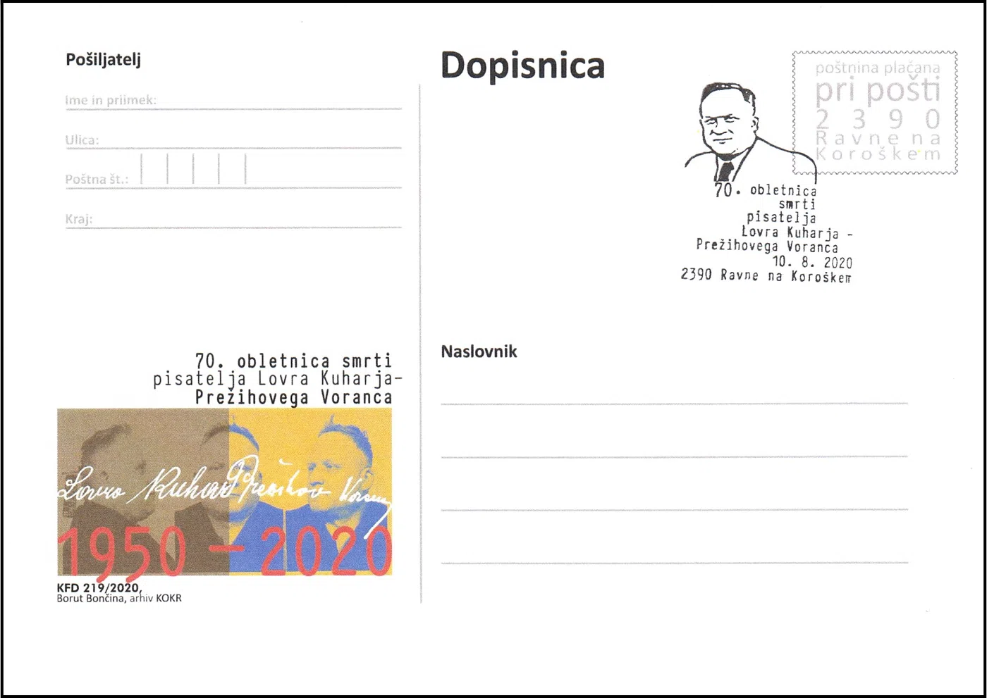 70. OBLETNICA SMRTI PREŽIHOV VORANC 1893 - 1950